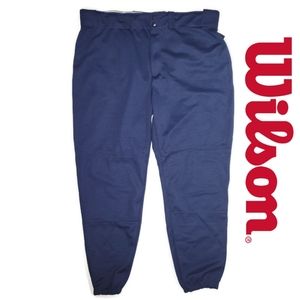 Wilson NWT A4376 Navy XL full length men's baseball pants.